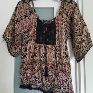 Bohemian Lace Tassel Top